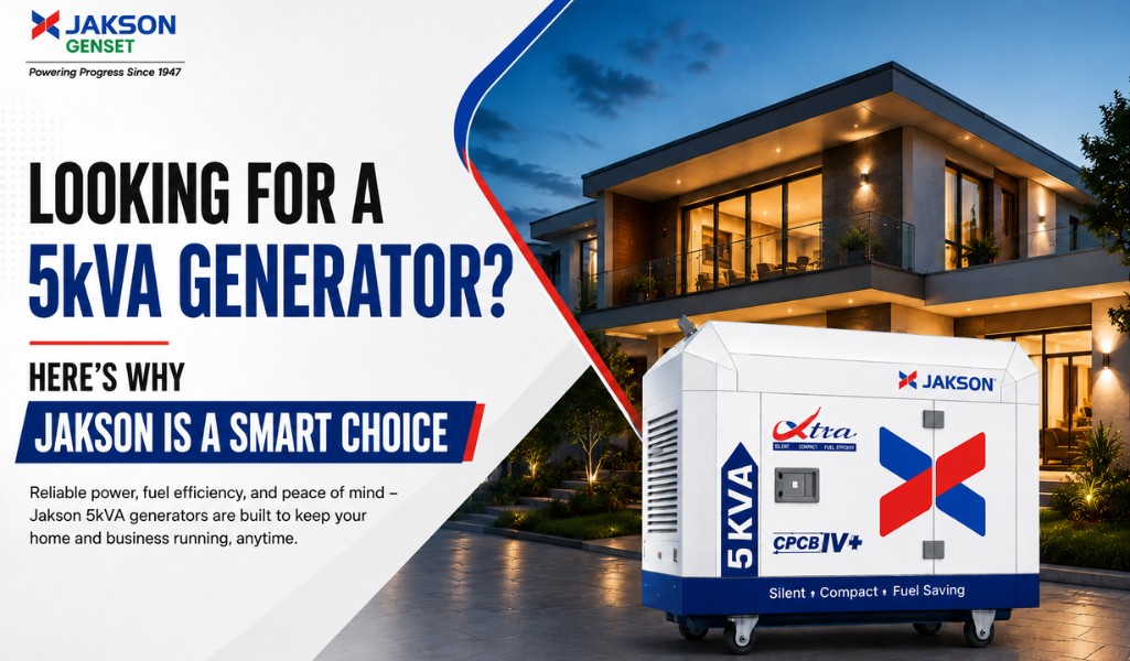 5kVA Generator Price in India: Your Guide to Jakson Genset Backup Power