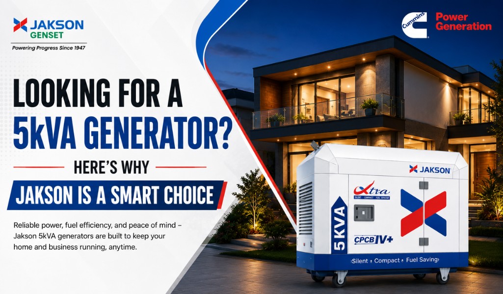 5kVA Generator Price in India: Your Guide to Jakson Genset Backup Power
