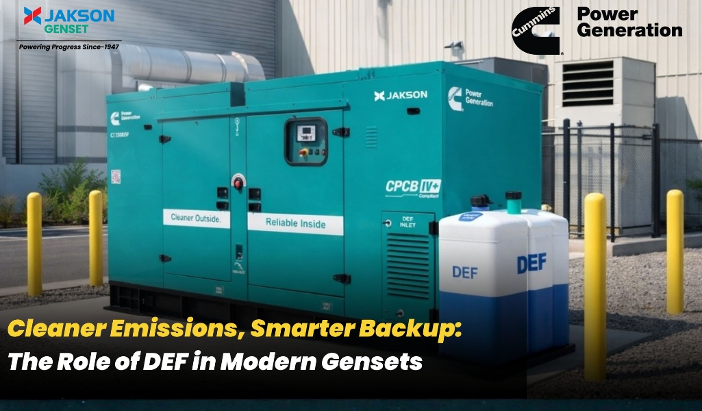 Cleaner Emissions, Smarter Backup jakson genset
