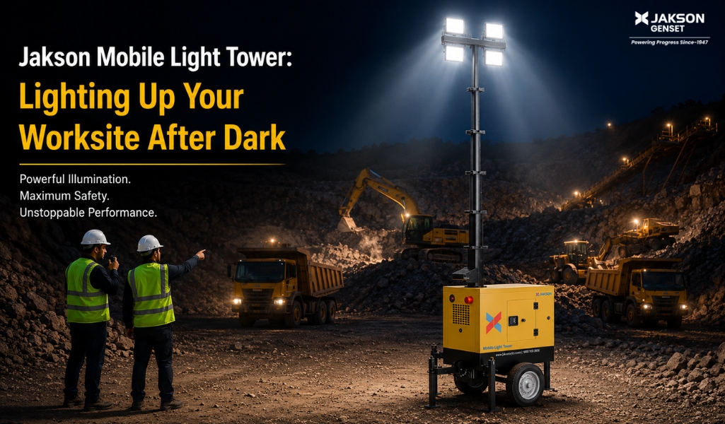 Jakson Mobile Light Tower Lighting Up Your Worksite After Dark