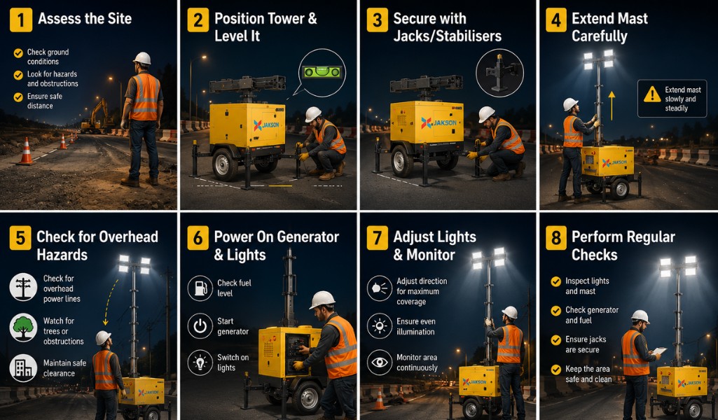 Setting Up & Safety Tips, MLT safety Jakson Genset Setting Up & Safety Tips, MLT safety Jakson Genset